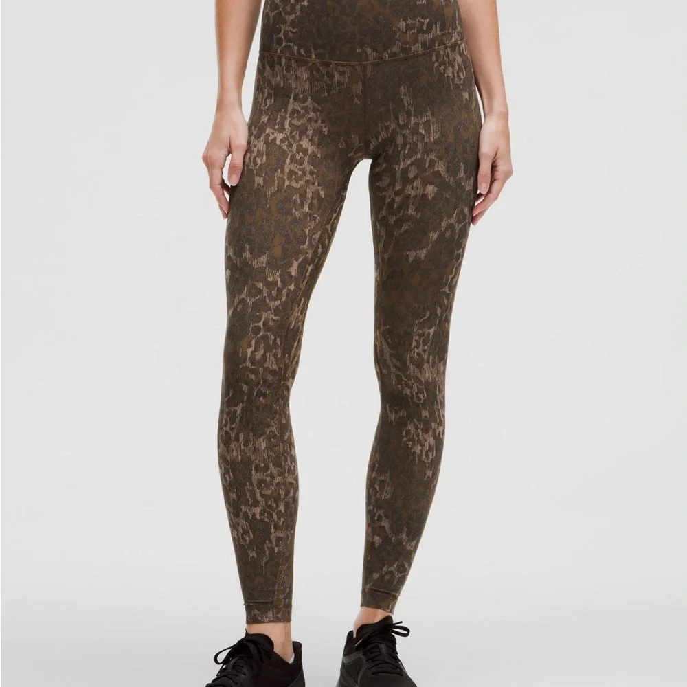 Lululemon Align High-Rise Pant 28” Lined Truleopard MAX Brown Multi size 6 - Picture 3 of 11